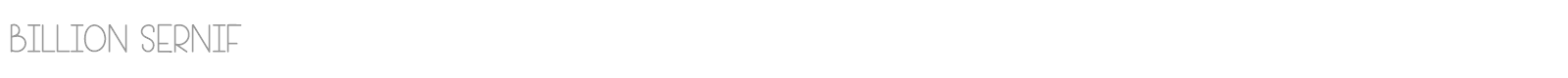 Billion Sernif font preview